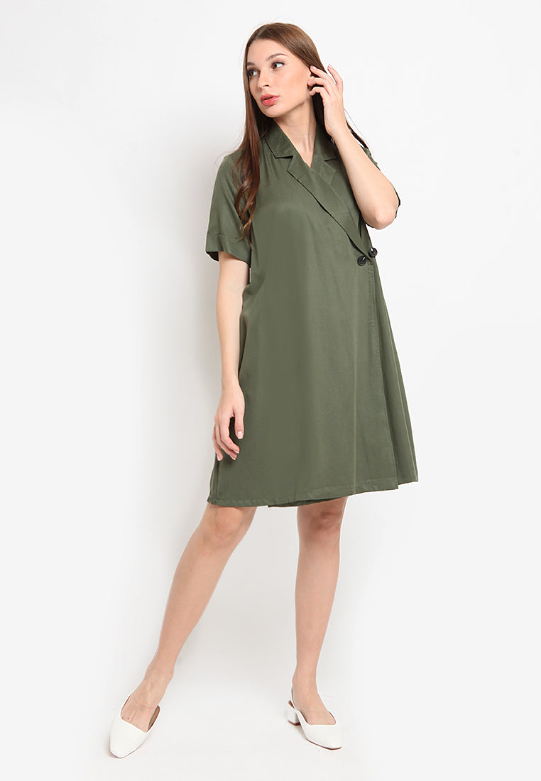 Adjustable Button Dress