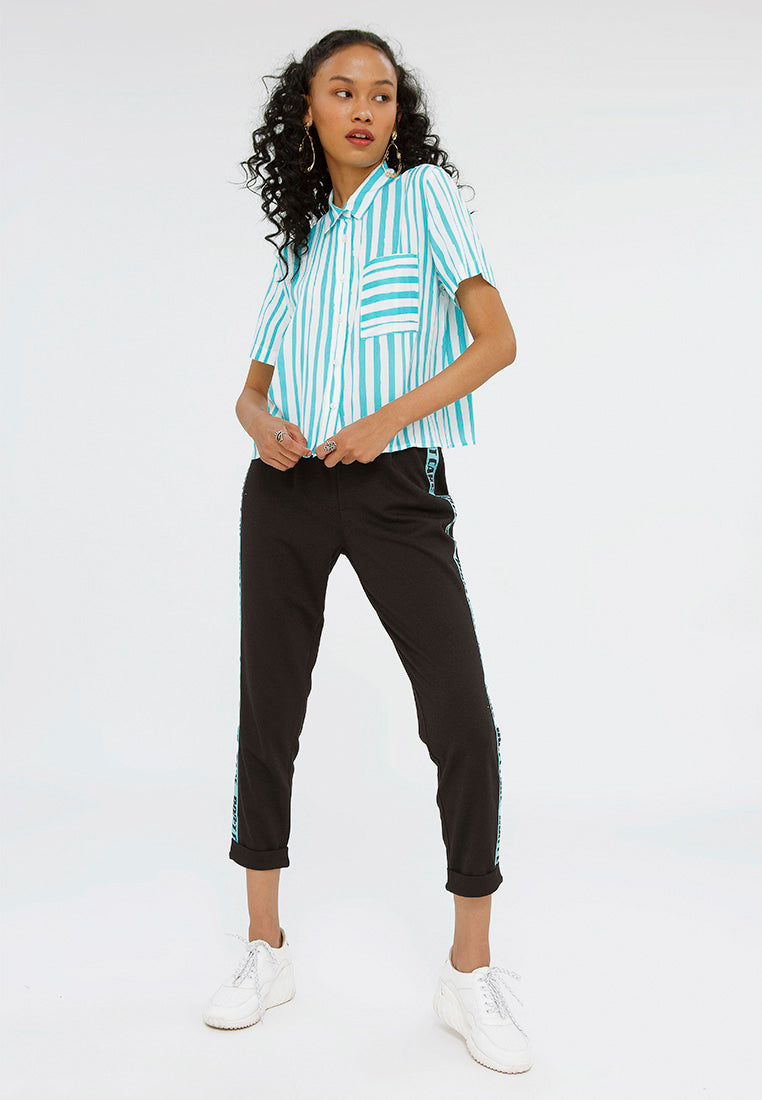 Crop Shirt with Pocket