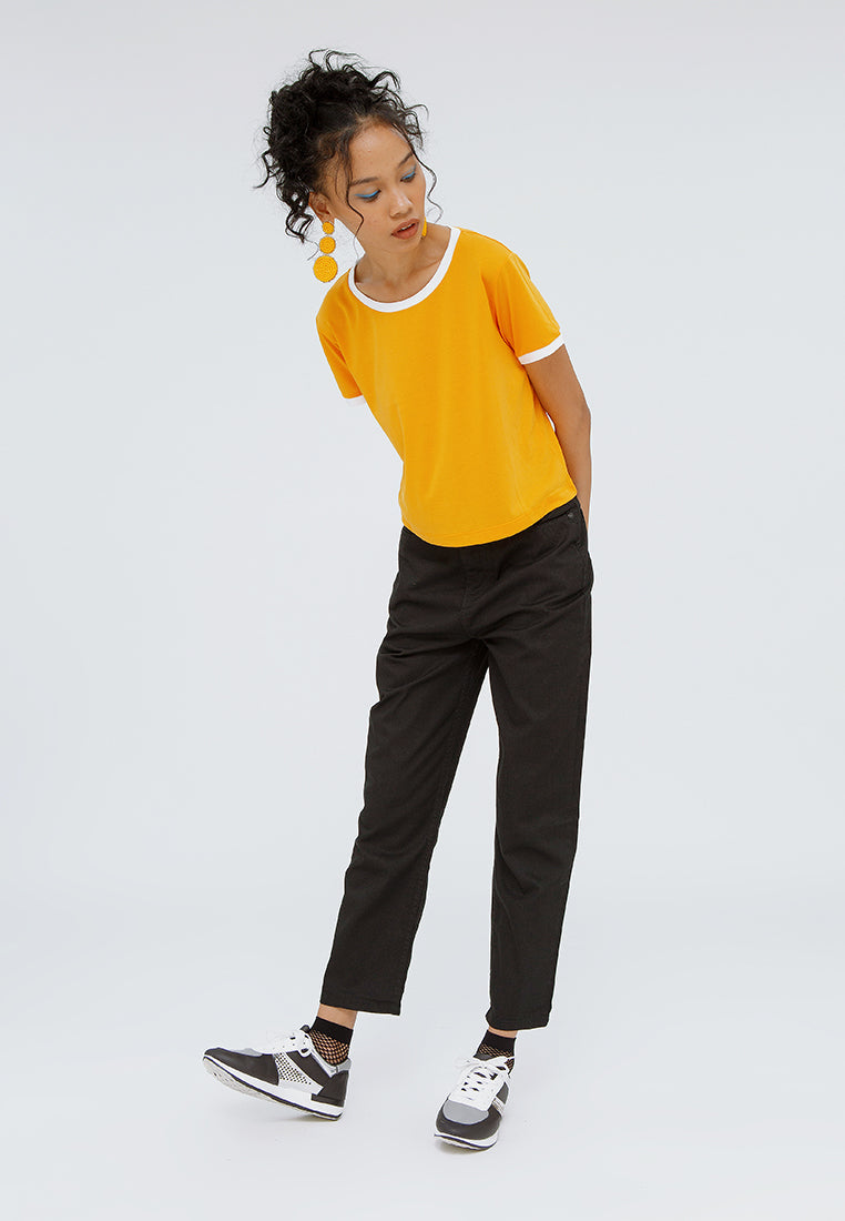 Crop Contrast T-shirt