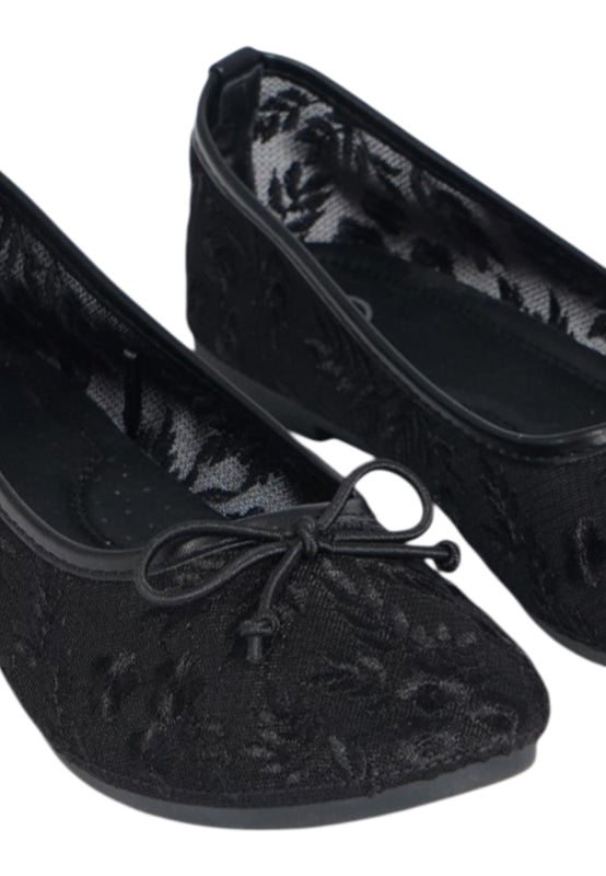 Black Mesh Flats