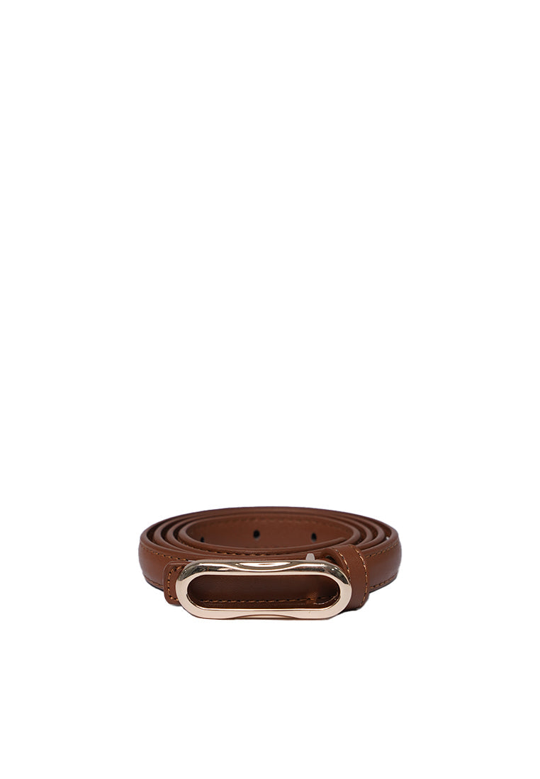 Almond Belt with Buckle