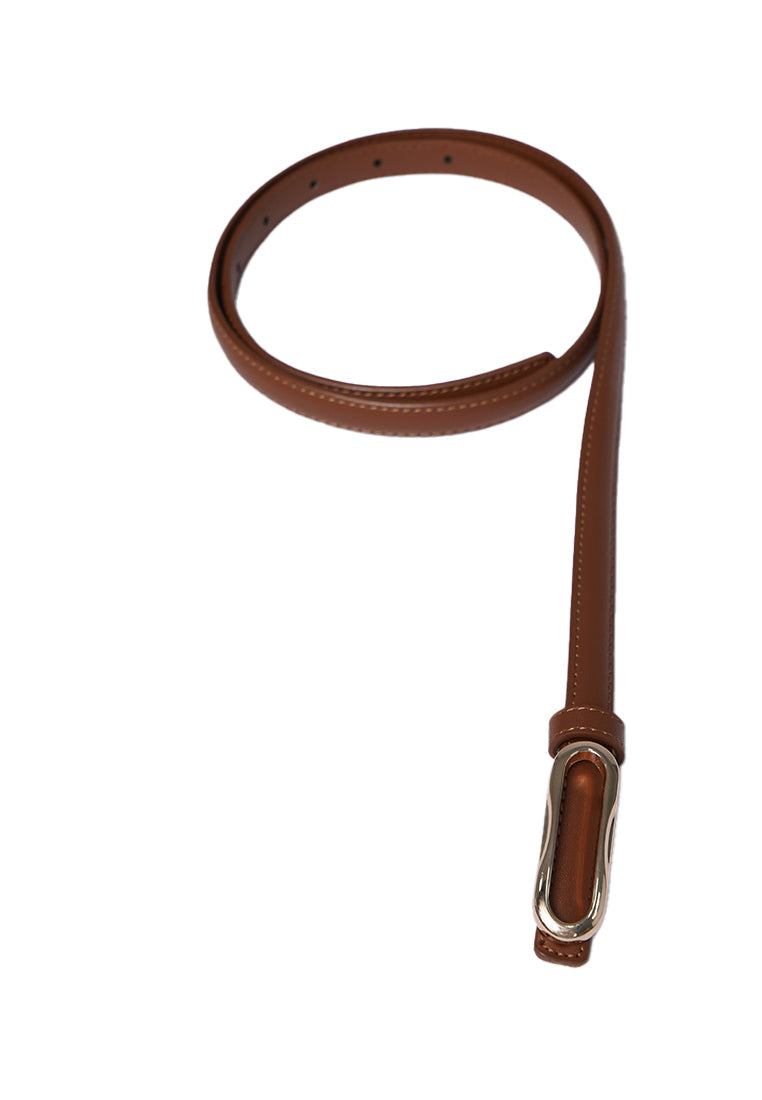 Almond Belt with Buckle