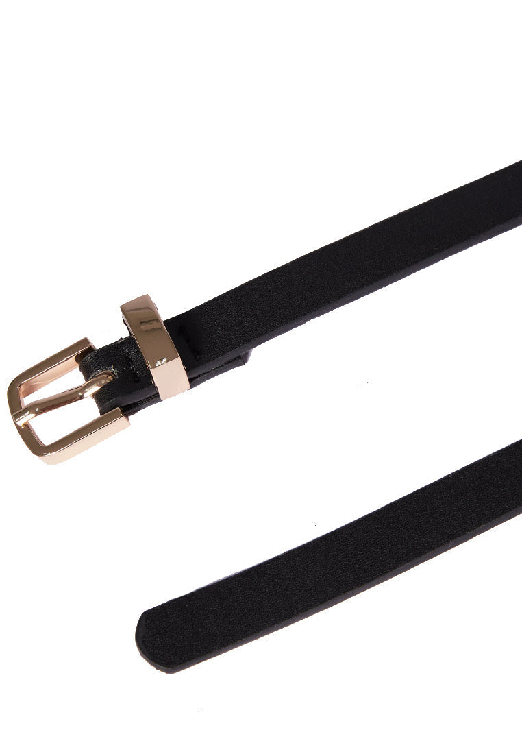 Black Square Ring Belt