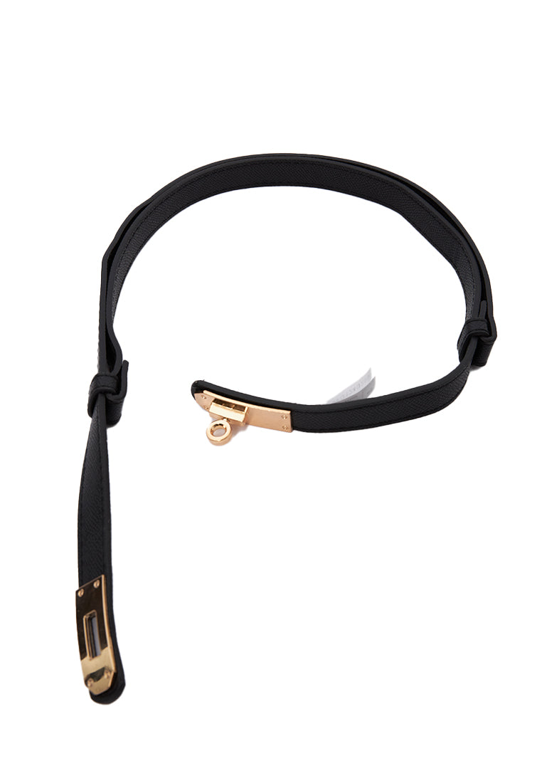 Black Turn Lock Belt