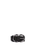 Ladies Black D-Ring Belt