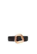 Black Asymmetrical Buckle Belt