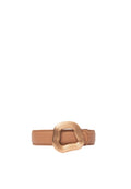 Brown Asymmetrical Buckle Belt