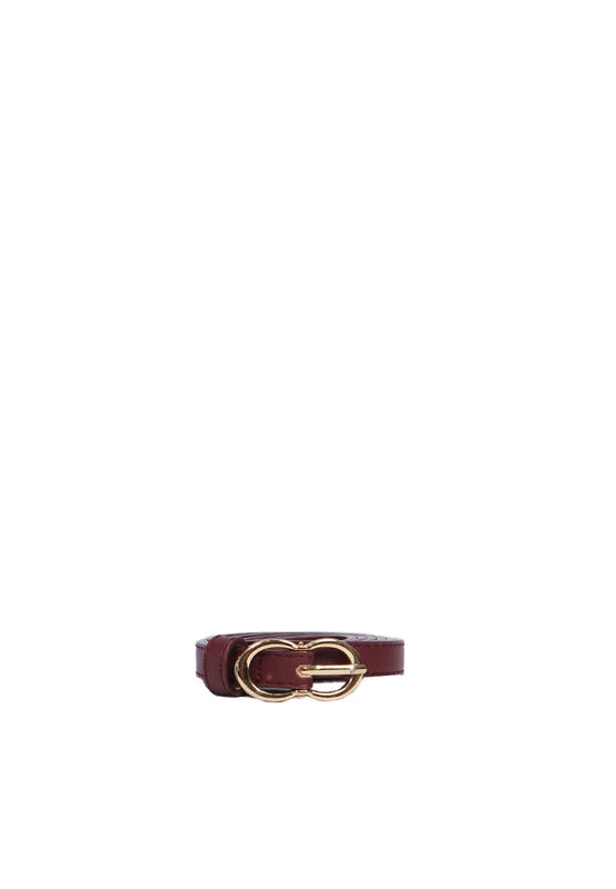 Maroon D-Ring Belt