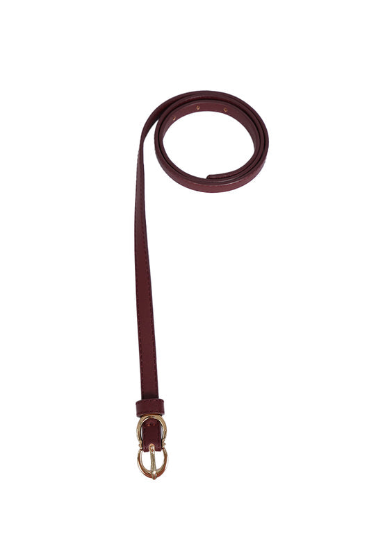 Maroon D-Ring Belt