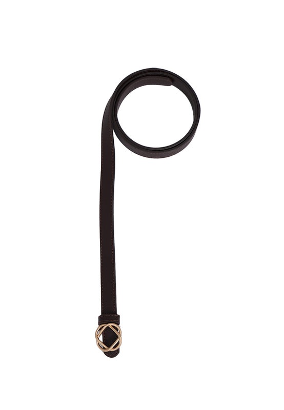 Dark Brown Twist Belt