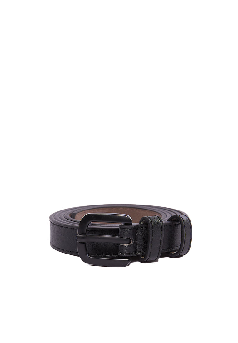 Black Square Buckle Belt
