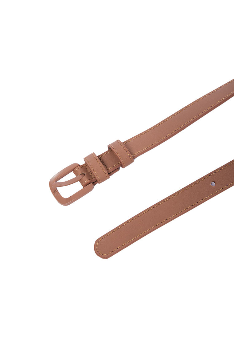 Brown Square Buckle Belt