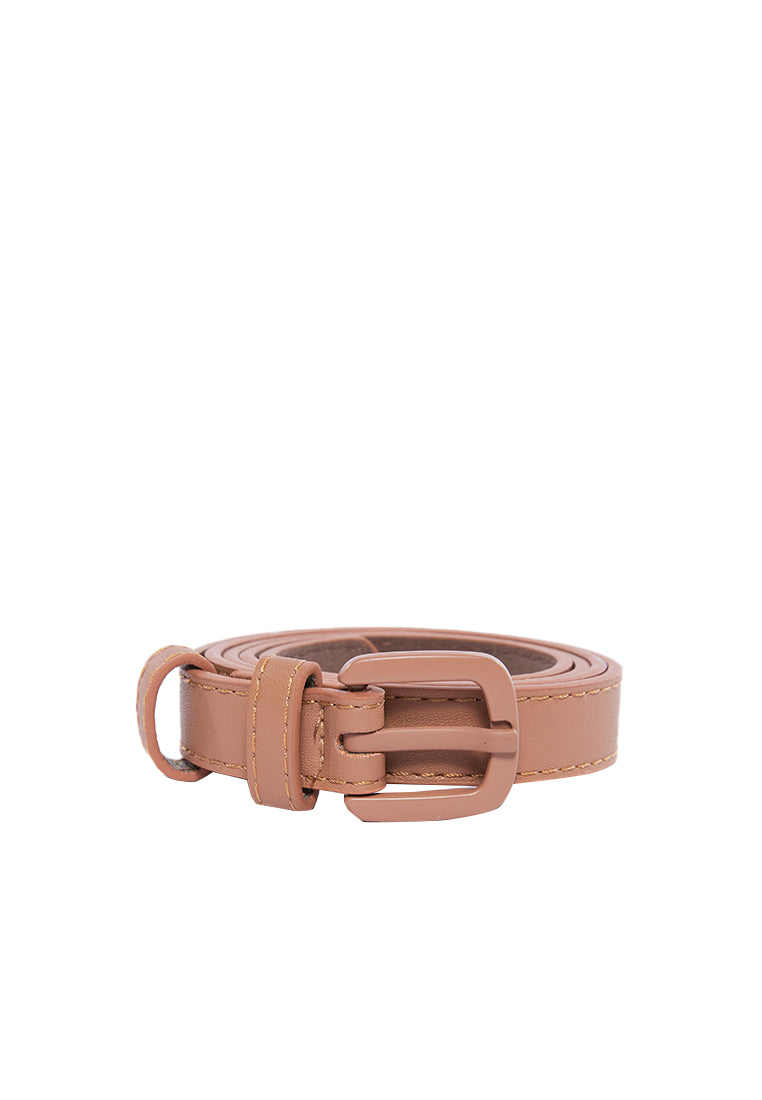 Brown Square Buckle Belt
