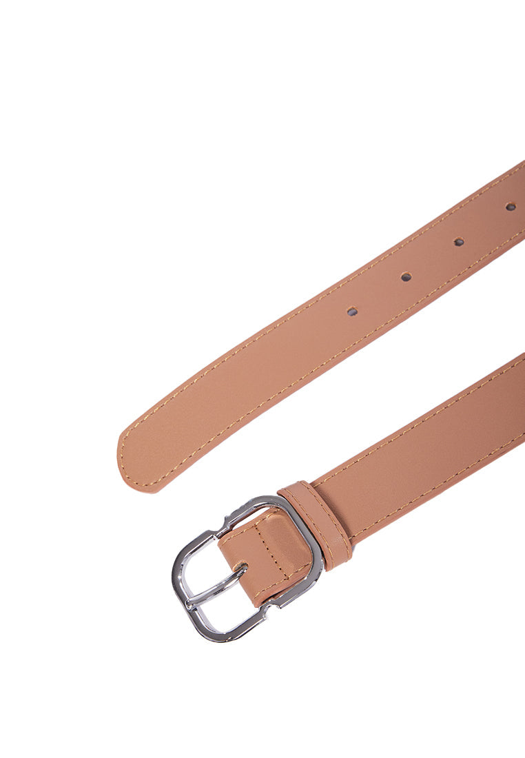 Brown Square Buckle Belt