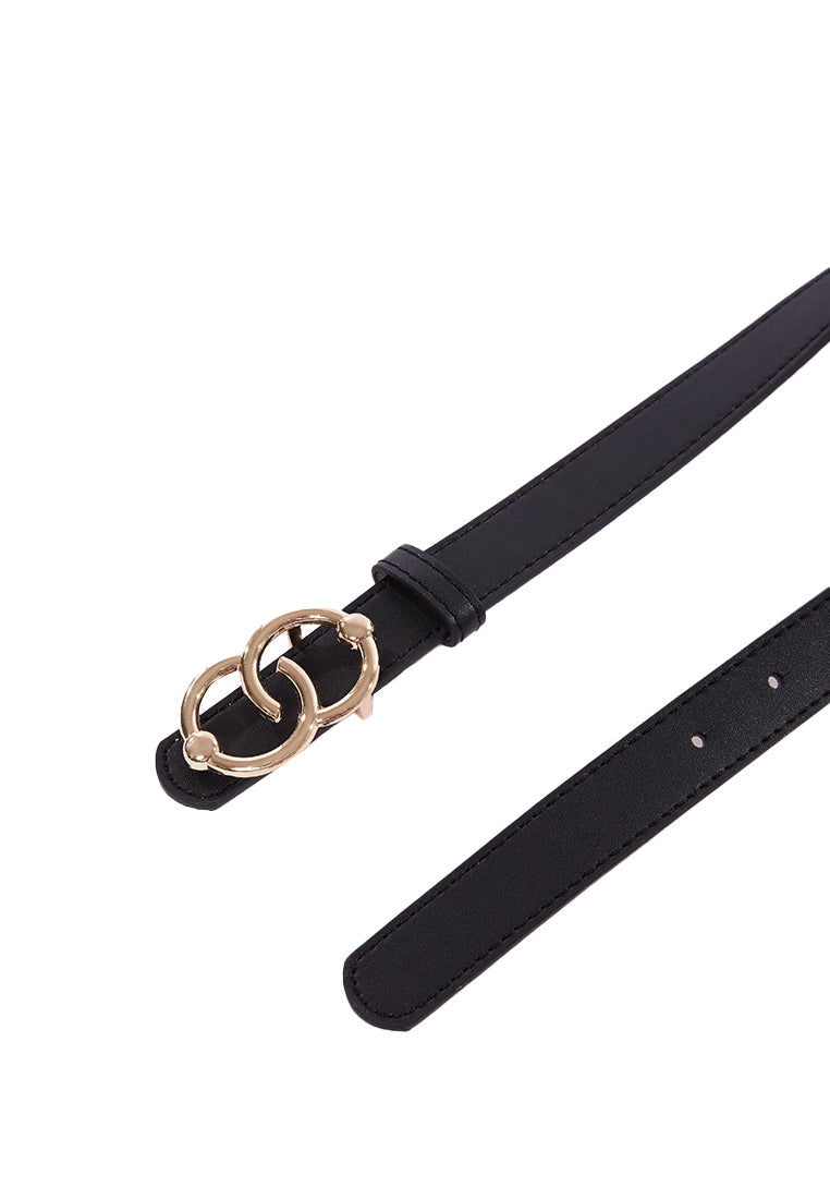 Black Double O-Ring Belt