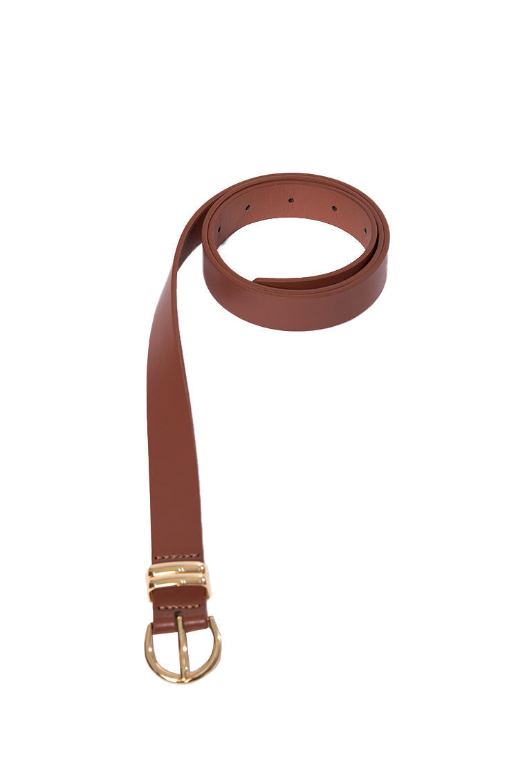 Brown D-Ring Belt