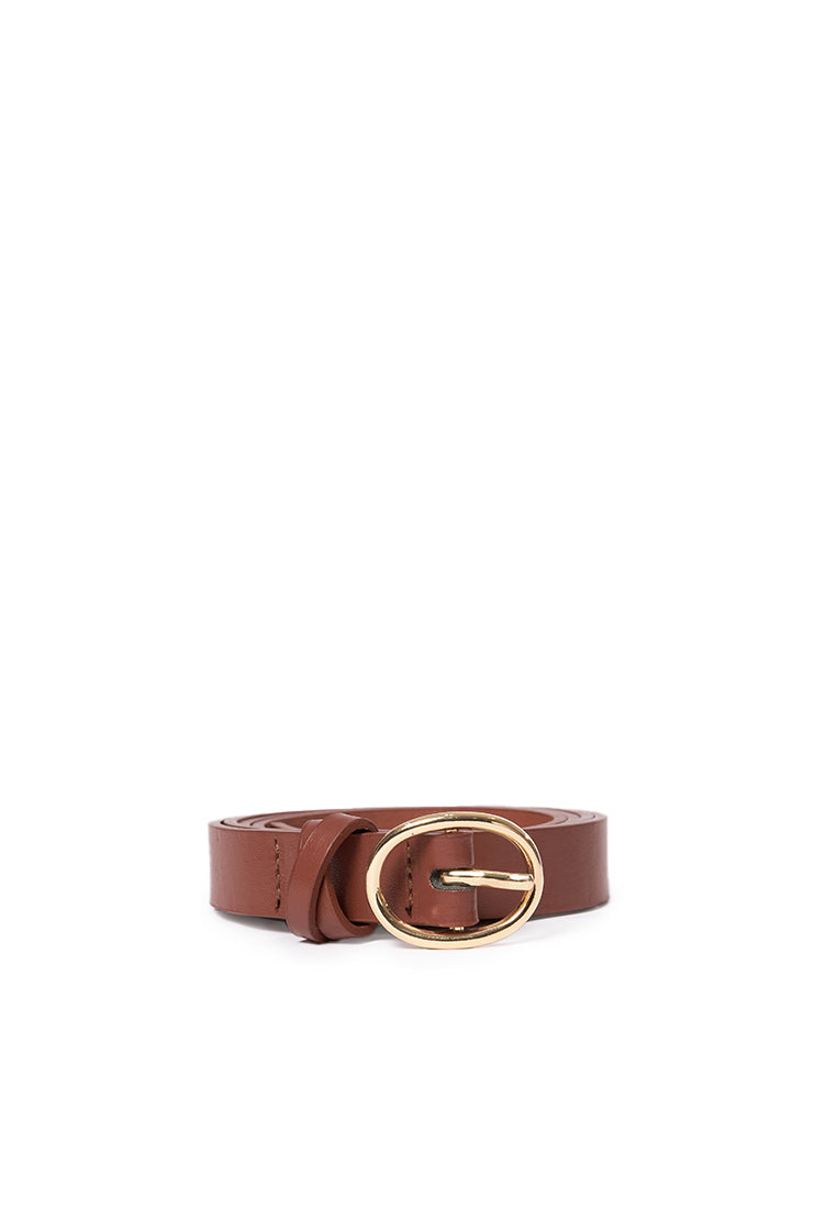 Brown O-Ring Ladies Belt