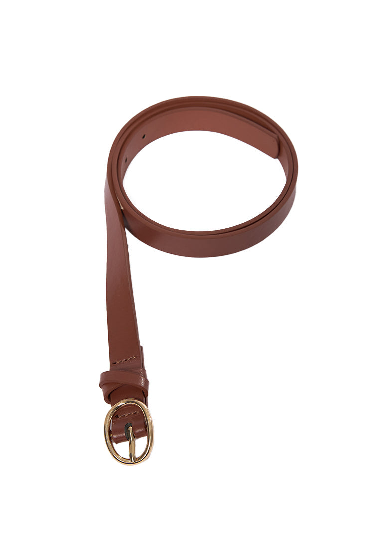 Brown O-Ring Ladies Belt