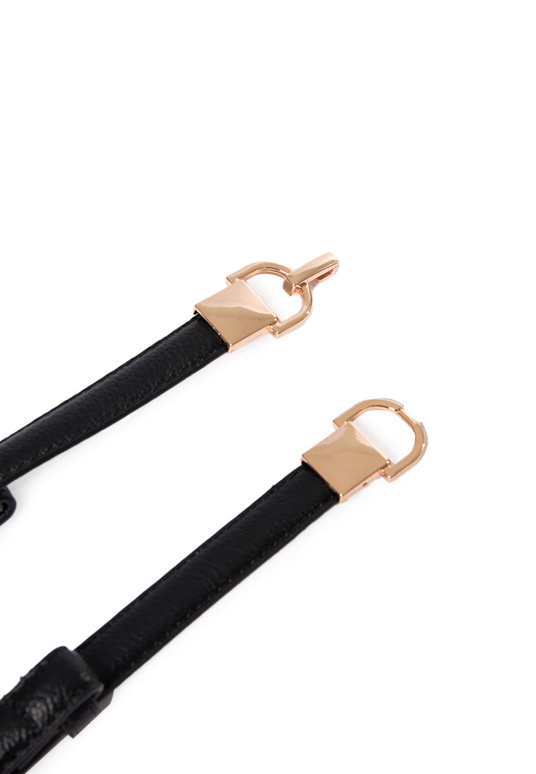 Black Double O-Ring Belt