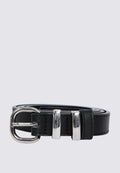 Black D-Ring Belt