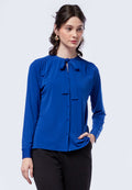 Bow Tie Long Sleeve Blouse