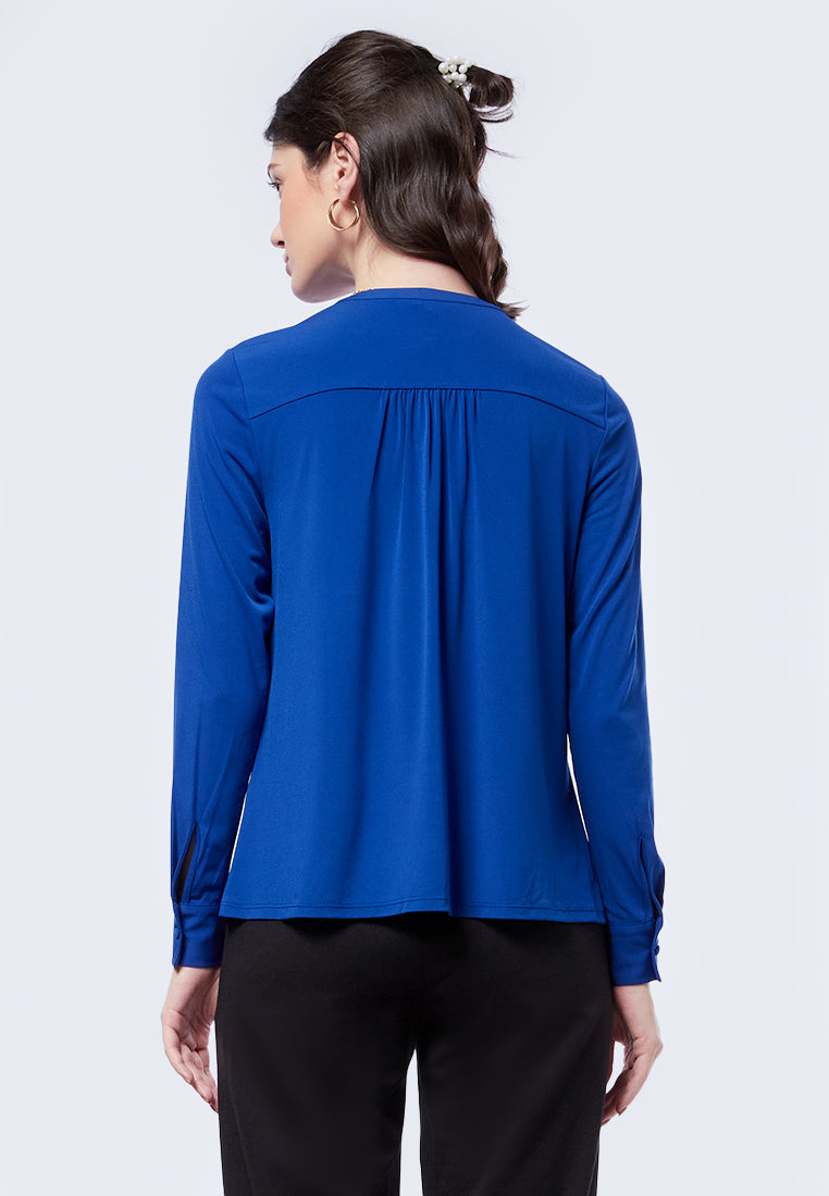 Bow Tie Long Sleeve Blouse