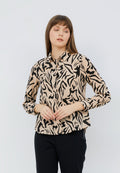 Long Sleeve Printed Blouse