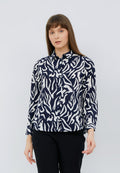 Long Sleeve Printed Blouse