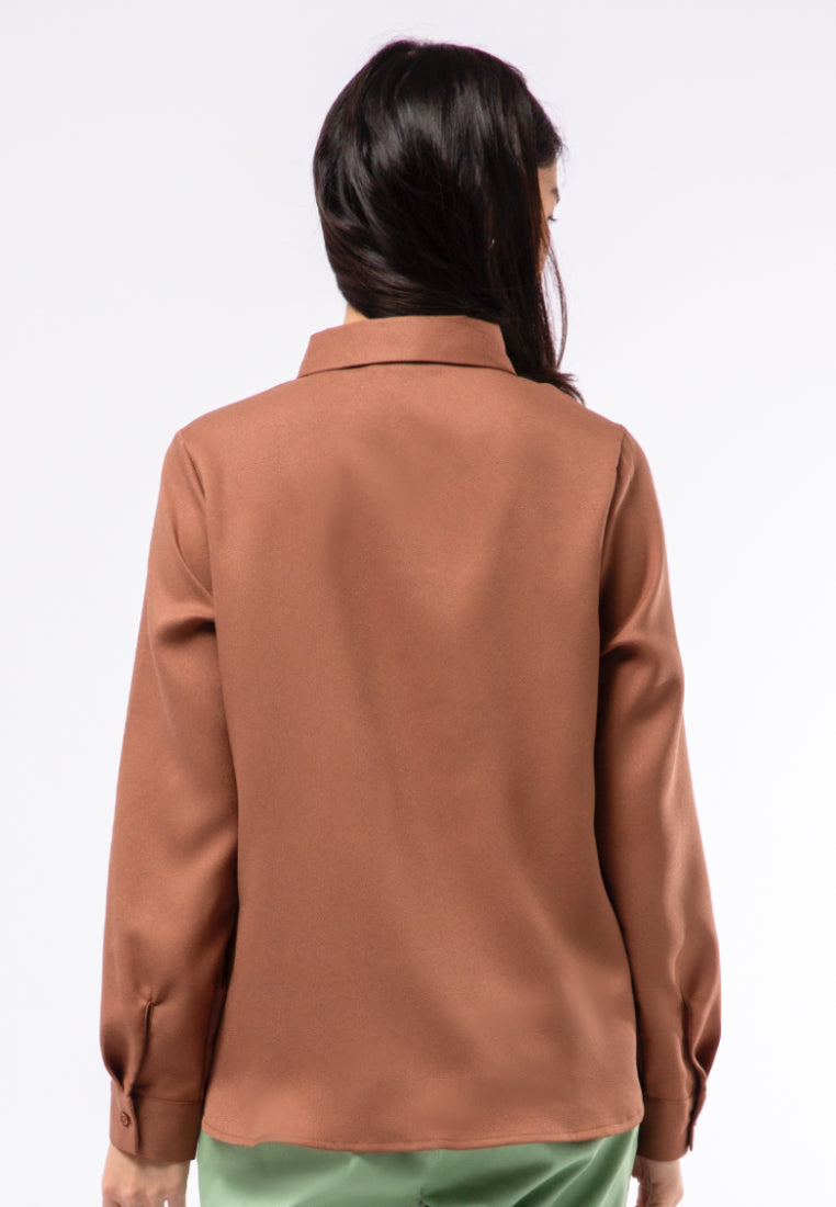 Regular Fit Long Sleeve Blouse