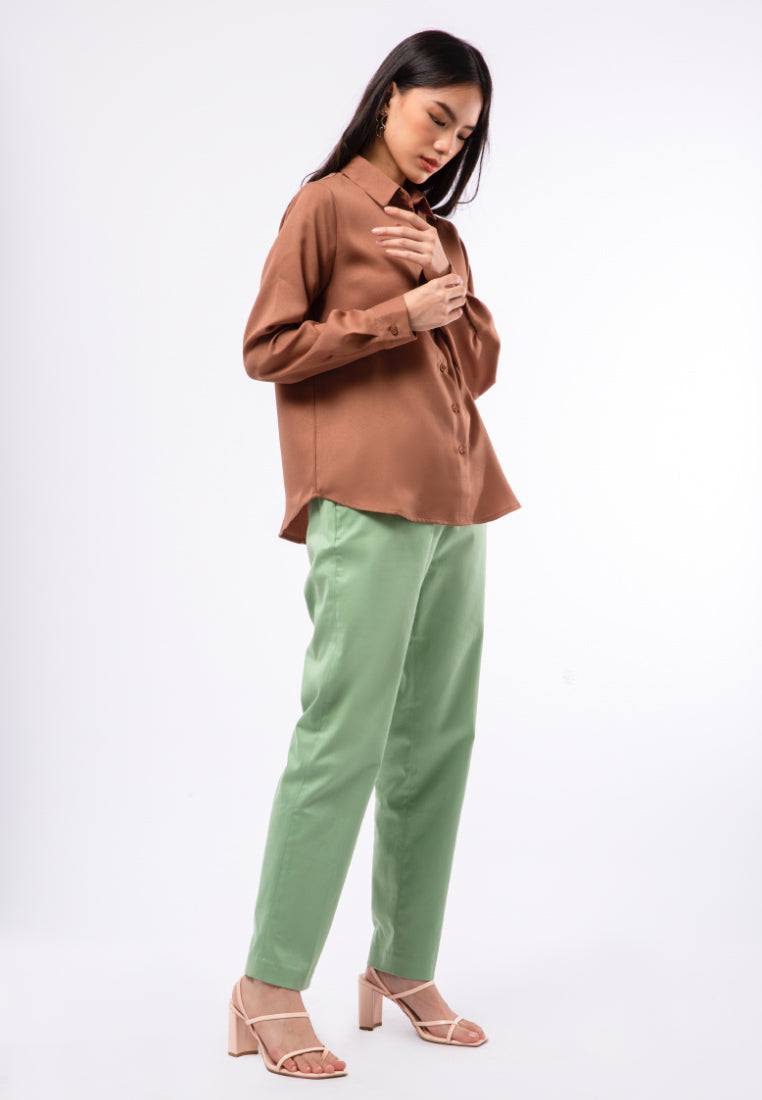Regular Fit Long Sleeve Blouse