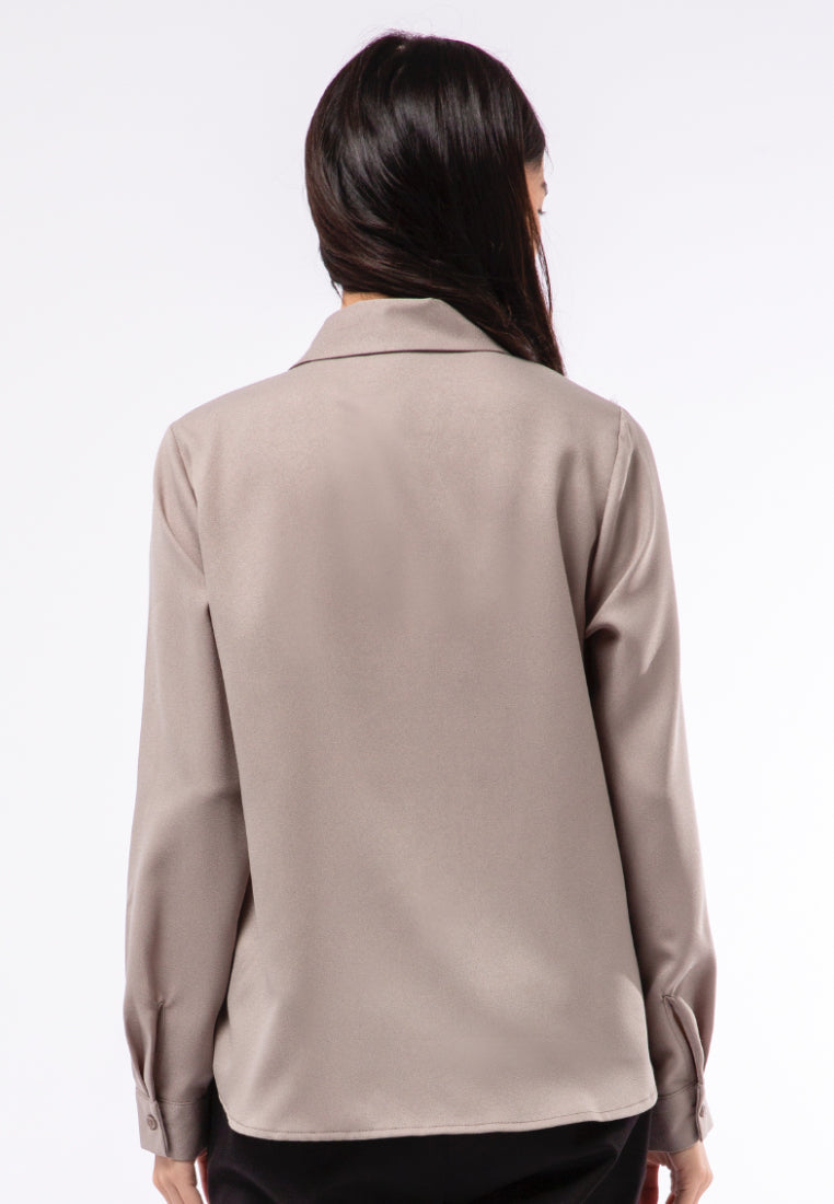 Regular Fit Long Sleeve Blouse