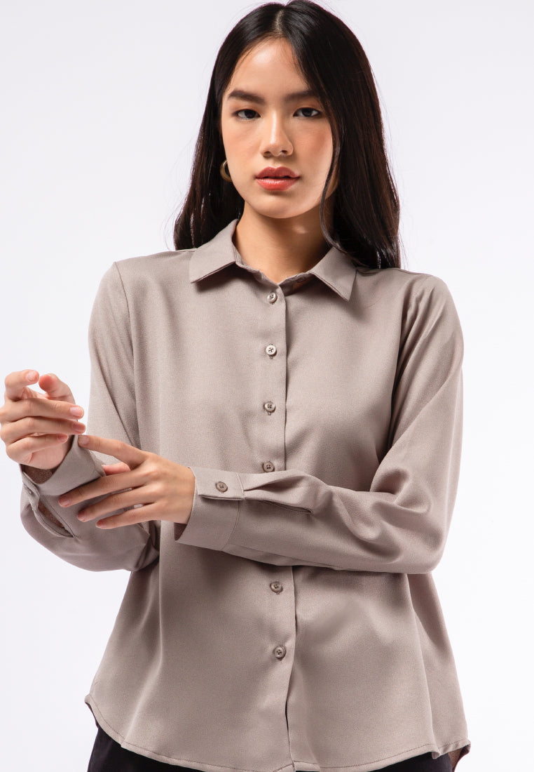 Regular Fit Long Sleeve Blouse