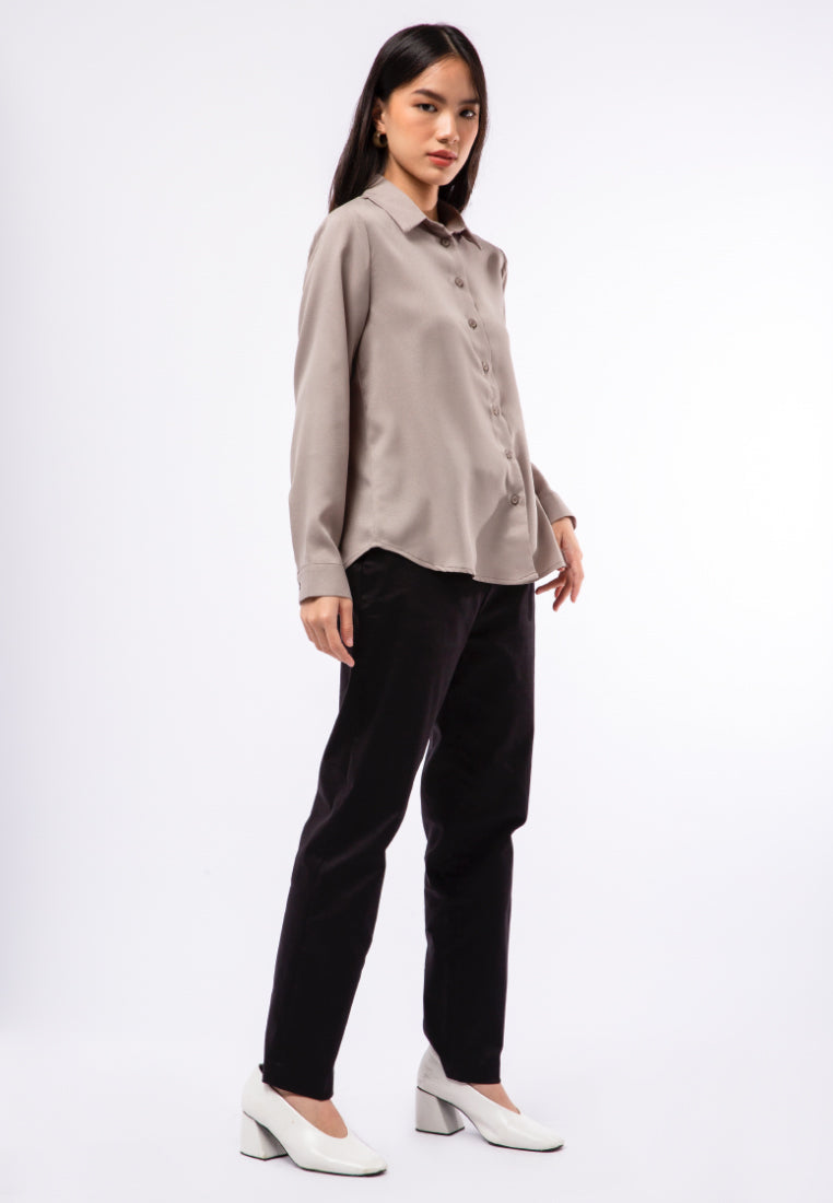 Regular Fit Long Sleeve Blouse