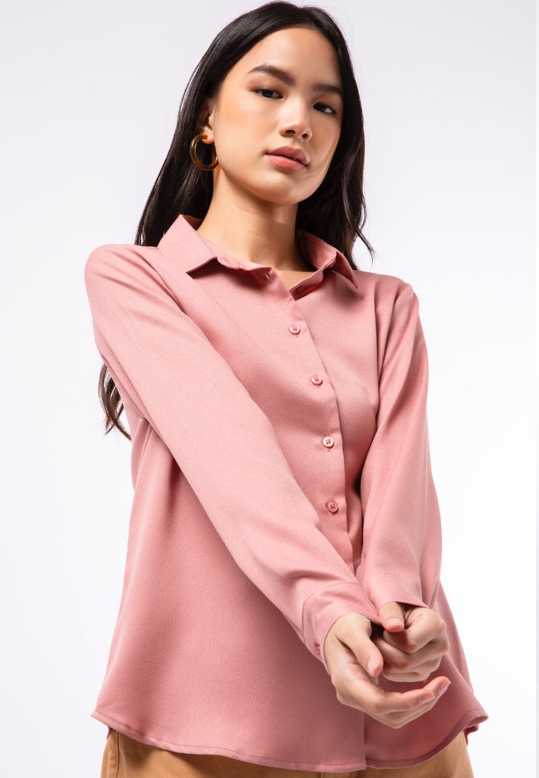 Regular Fit Long Sleeve Blouse