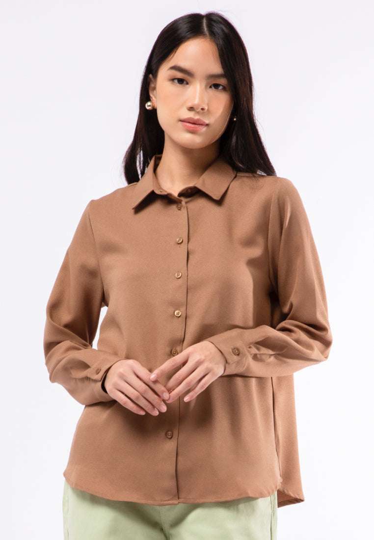 Regular Fit Long Sleeve Blouse