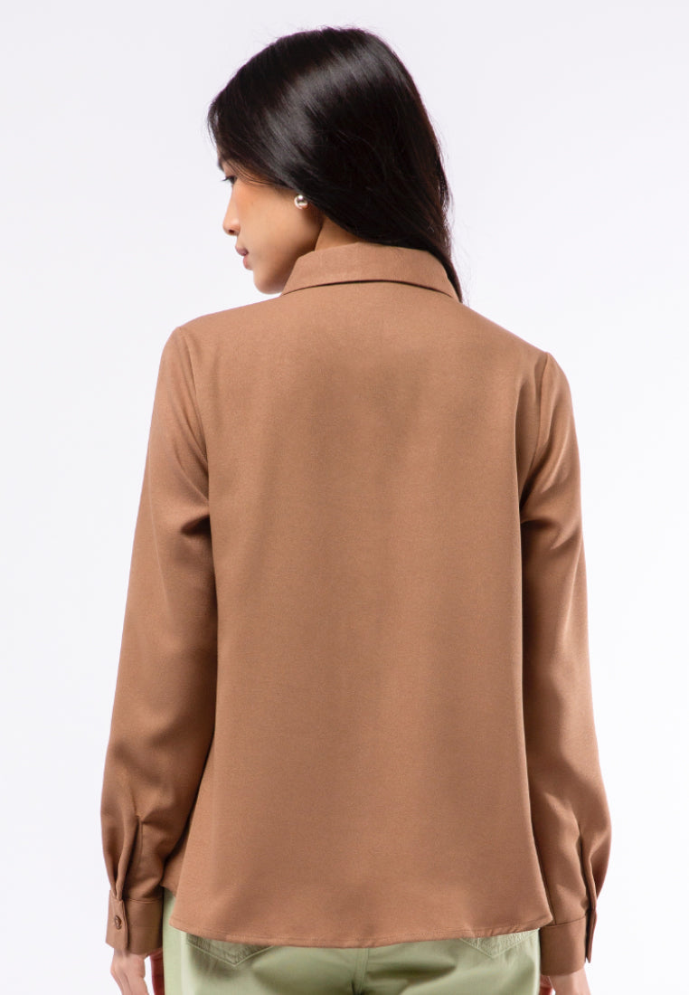Regular Fit Long Sleeve Blouse