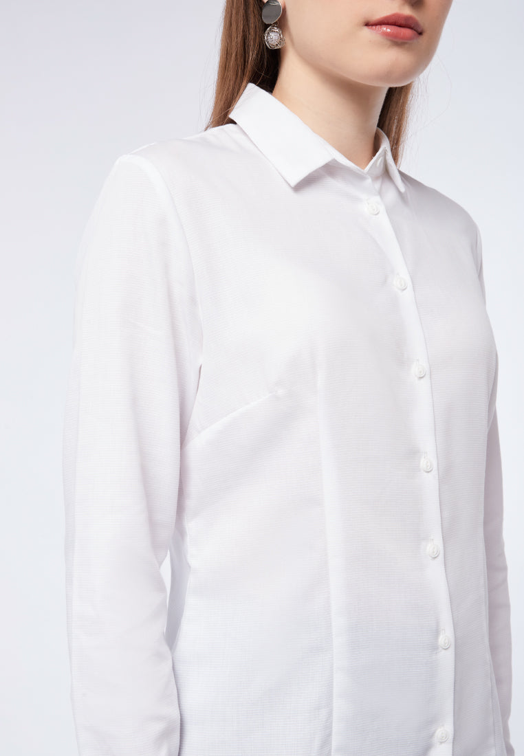 Slim Fit Long Sleeve Blouse