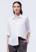 Regular Fit Long Sleeve Blouse Off White