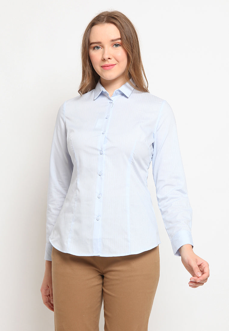 Basic Long Sleeve Shirt L.Blue