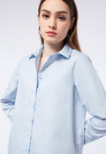 Basic Long Sleeve Shirt Light Blue