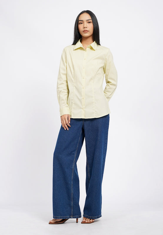 Basic Slim Fit Long Sleeve Shirt