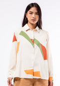 Long Sleeve Printed Blouse