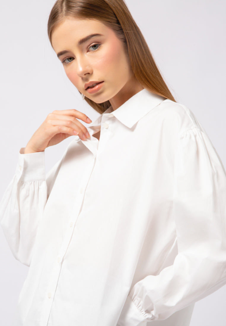 Bell Sleeve Oversized Blouse