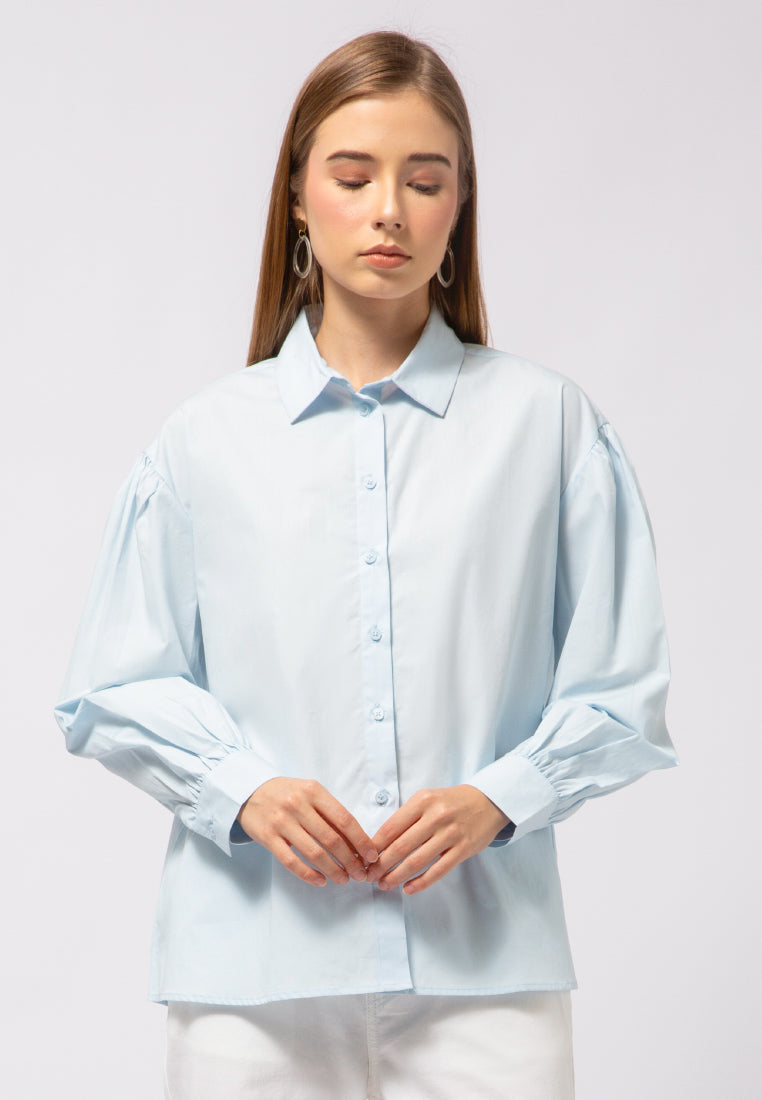 Bell Sleeve Oversized Blouse