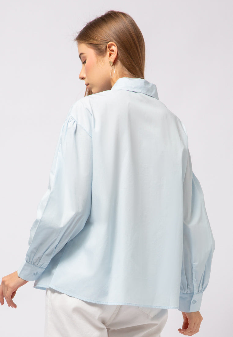Bell Sleeve Oversized Blouse