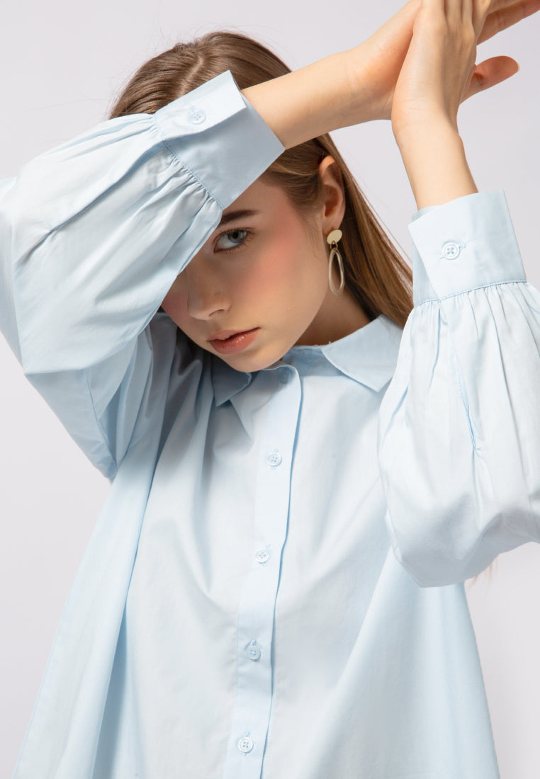 Bell Sleeve Oversized Blouse