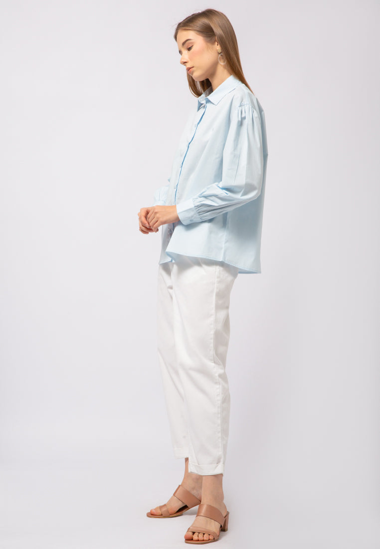 Bell Sleeve Oversized Blouse