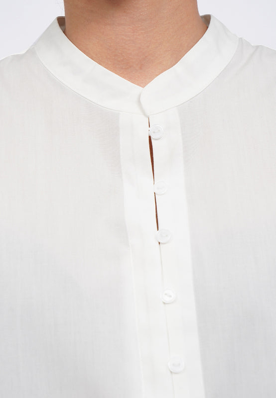 Stand Collar Button Up Shirt