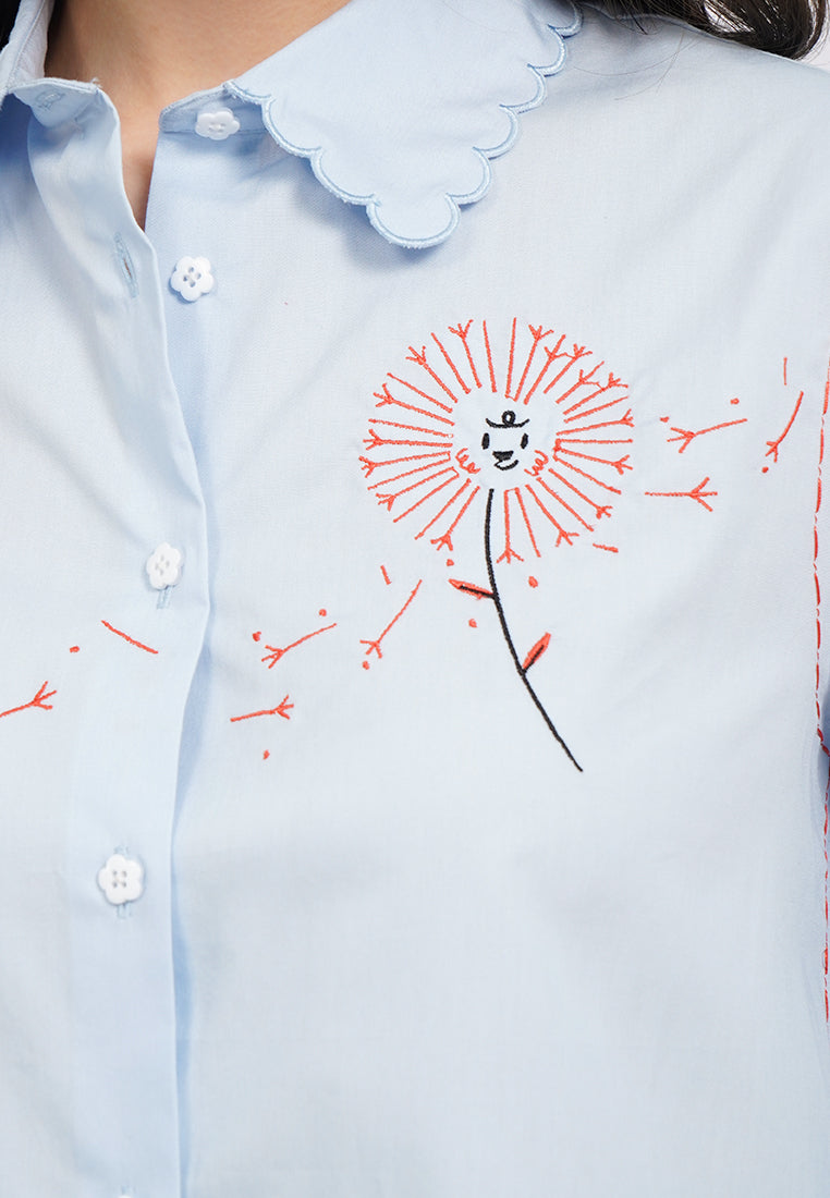Executive X Sanchia Scallop Long Sleeve Shirt