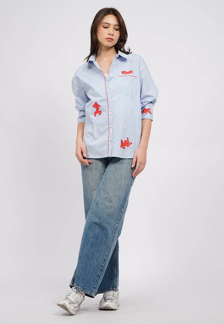 Executive X Sanchia Oversized Stripes Shirt